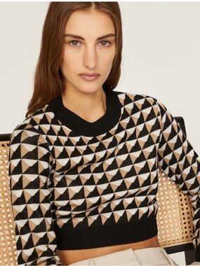 Graphic Pattern Sweater by Saunders x RTR
